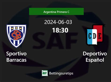 Sportivo Barracas vs. Deportivo Español .